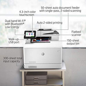 HP Color Laserjet Pro Multifunction M479fdw Wireless Laser Printer with One-Year