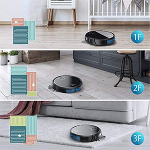 MOOSOO Robot Vacuum, Wi-Fi Connectivity, Easily Connects with Alexa or Google Assistant and Voice Control, Super Thin Robotic Vacuum Cleaner, 120Min Max Run Time, Automatic Self-Charging Vacuum MT-710