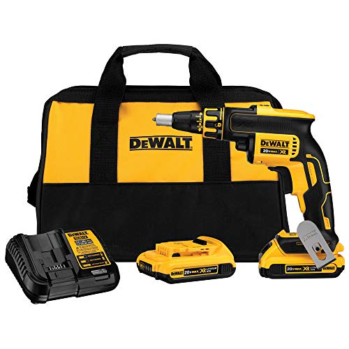 Dewalt DCF620D2R 20V MAX XR Cordless Lithium-Ion Brushless Drywall Screwgun Kit (Renewed)