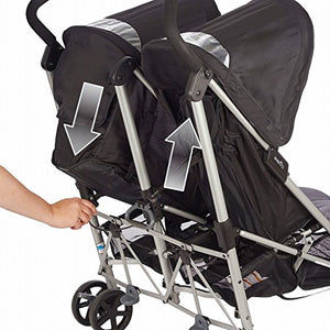 Evenflo Minno Twin Double Stroller, Glenbarr Grey