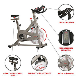 Sunny Health & Fitness Synergy Pro Magnetic Indoor Cycling Bike