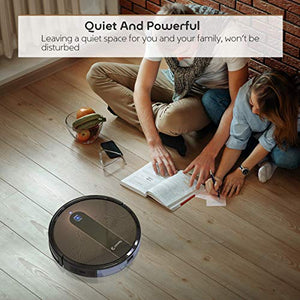 Coredy R700 Robot Vacuum Cleaner, Compatible with Alexa, Boost Intellect, Virtual Boundary Supported, 1600Pa Max Suction, Ultra Slim, All-New Upgraded Robotic Vacuums, Cleans Hard Floor to Carpet