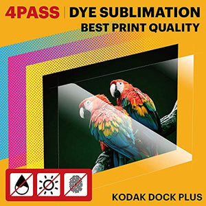 KODAK Dock Plus Instant Photo Printer – Bluetooth Portable Photo Printer Full Color Printing – Mobile App Compatible with iOS and Android – Convenient and Practical - 80 Sheet Bundle
