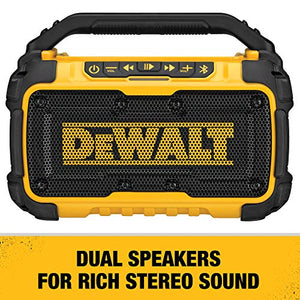 DEWALT 20V MAX Bluetooth Speaker for Jobsite, Tool Only (DCR010)