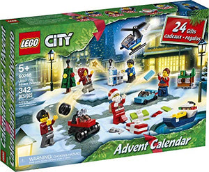 LEGO City Advent Calendar 60268 Playset, Includes 6 City Adventures TV Series Characters, Miniature Builds, City Play Mat, and Many More Fun and Festive Features, New 2020 (342 Pieces)