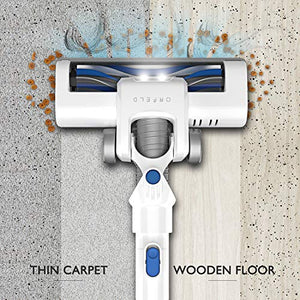 Cordless Vacuum, Stick Vacuum Cleaner 4 in 1, 16000 Pa Powerful Suction, Lightweight & Ultra-Quiet Handheld Vacuum for Car Pet Hair Carpet Hard Floor