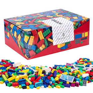 GARUNK Building Bricks 1000 Pieces Set, 1000 Pieces Classic Building Blocks in 11 Colors Compatible with All Major Brands