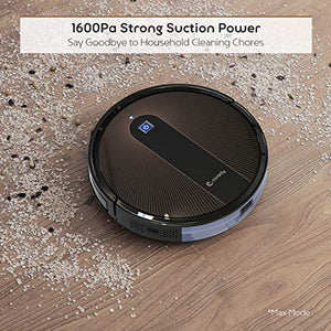 Coredy R700 Robot Vacuum Cleaner, Compatible with Alexa, Boost Intellect, Virtual Boundary Supported, 1600Pa Max Suction, Ultra Slim, All-New Upgraded Robotic Vacuums, Cleans Hard Floor to Carpet