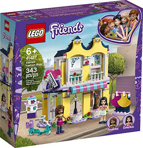 LEGO Friends Emma’s Fashion Shop 41427, Includes Friends Emma and Andrea Buildable Mini-Doll Figures and a Range of Fashion Accessories to Inspire Hours of Creative Fun, New 2020 (343 Pieces)